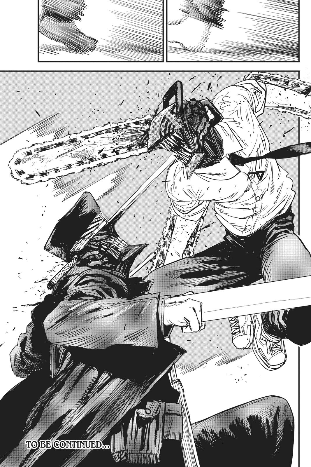 Chainsaw Man Manga Chapter 25 page 18 - Ghost, Snake, Chainsaw scene