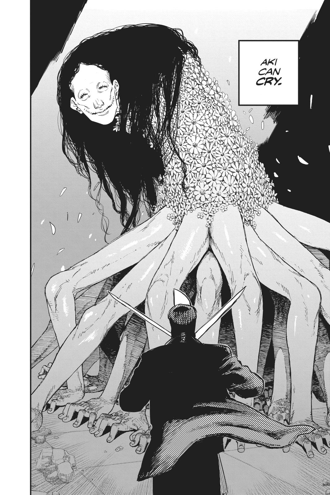 Chainsaw Man Manga Chapter 25 page 6 - Ghost, Snake, Chainsaw scene