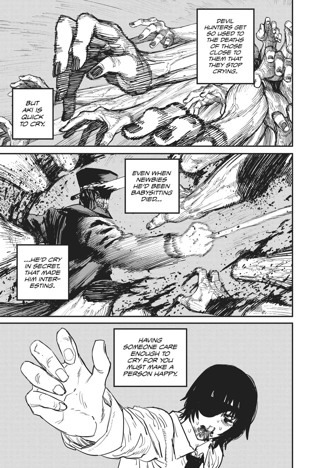 Chainsaw Man Manga Chapter 25 page 7 - Ghost, Snake, Chainsaw scene