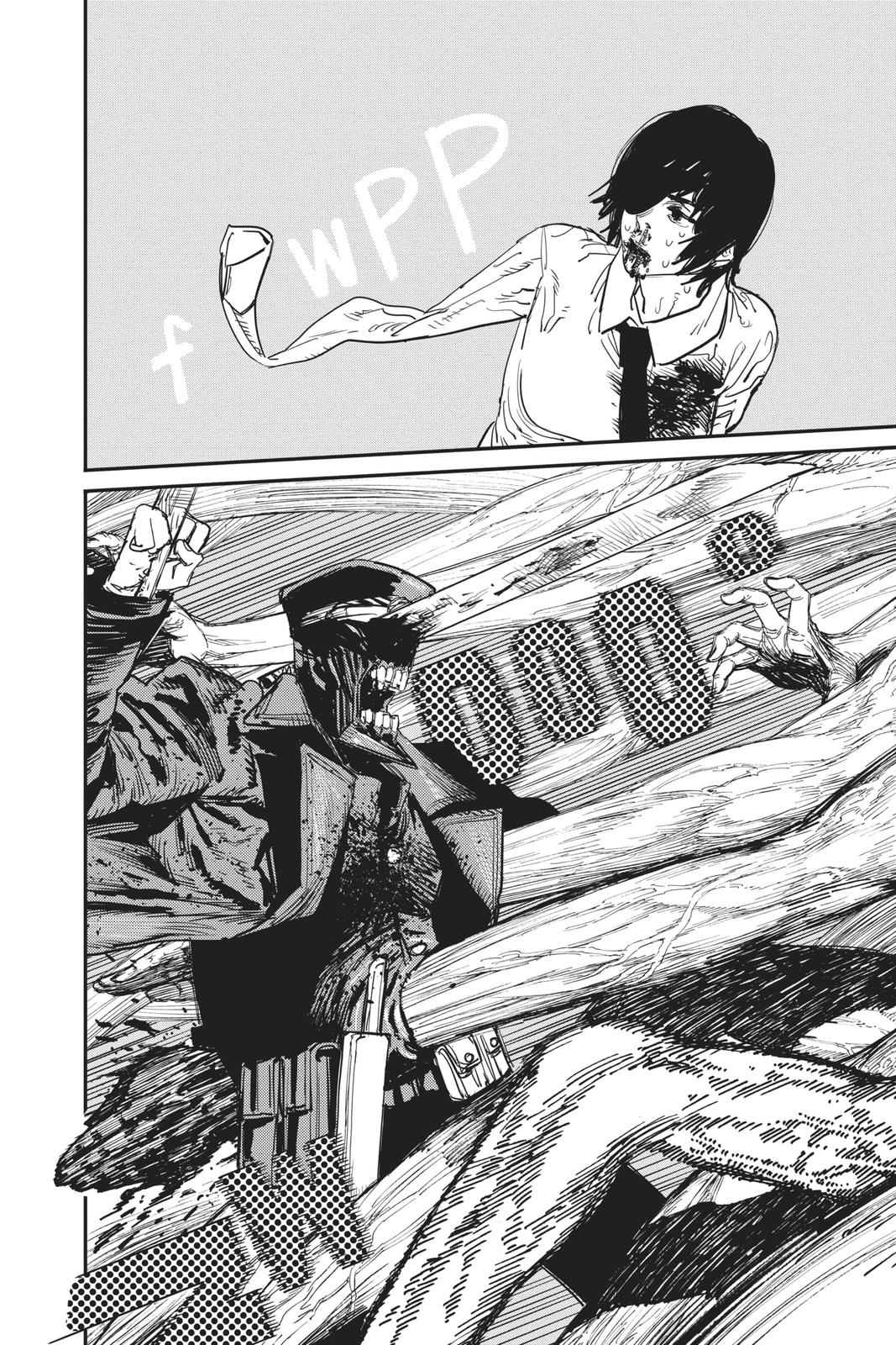 Chainsaw Man Manga Chapter 25 page 8 - Ghost, Snake, Chainsaw scene