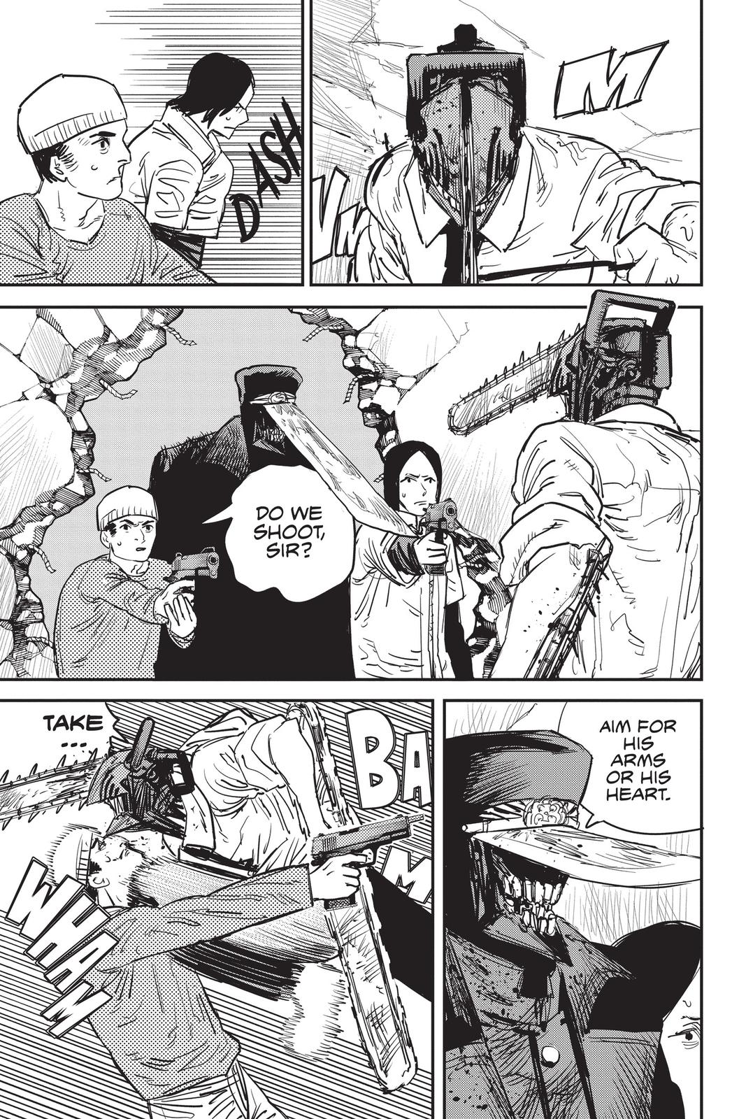 Chainsaw Man Manga Chapter 26 page 12 - The Gun is Mightier scene