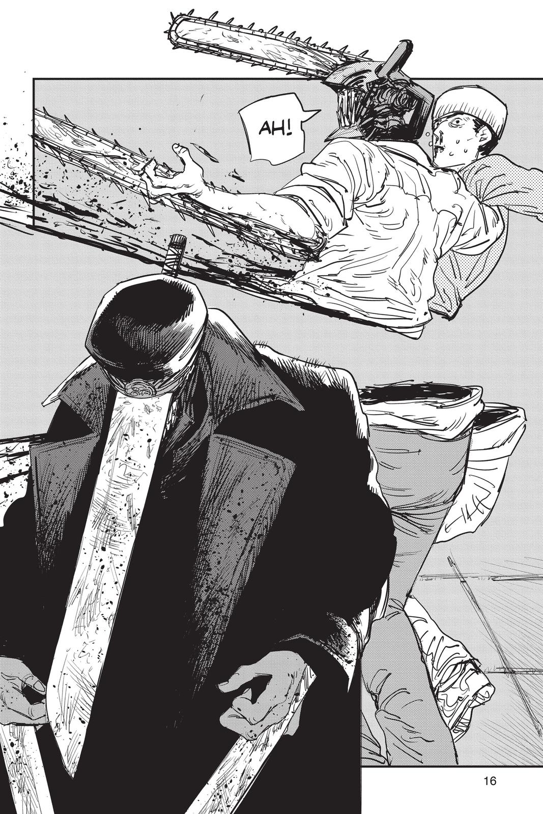 Chainsaw Man Manga Chapter 26 page 17 - The Gun is Mightier scene