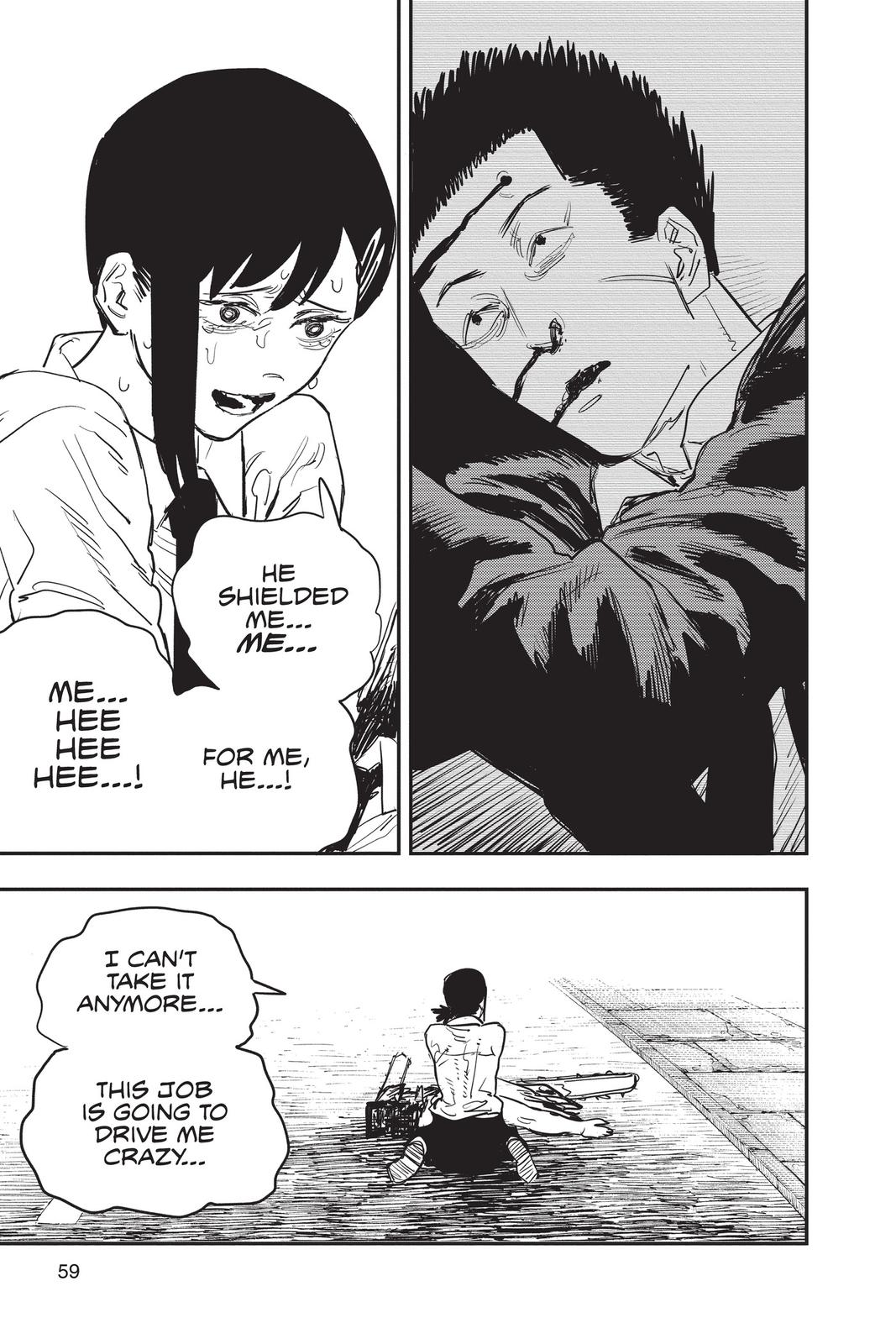 Chainsaw Man Manga Chapter 28 page 13 - Secrets & Lies scene