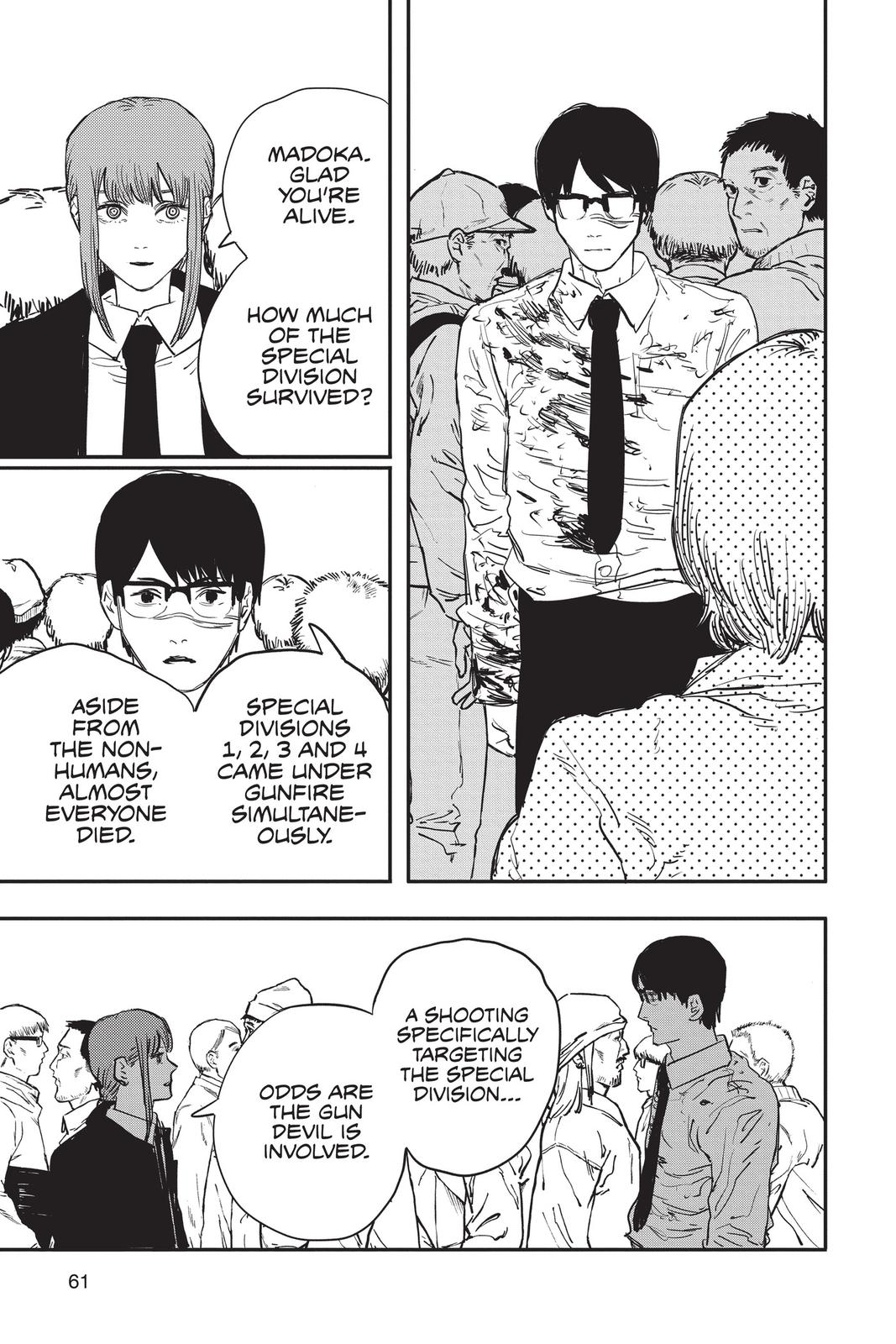 Chainsaw Man Manga Chapter 28 page 15 - Secrets & Lies scene