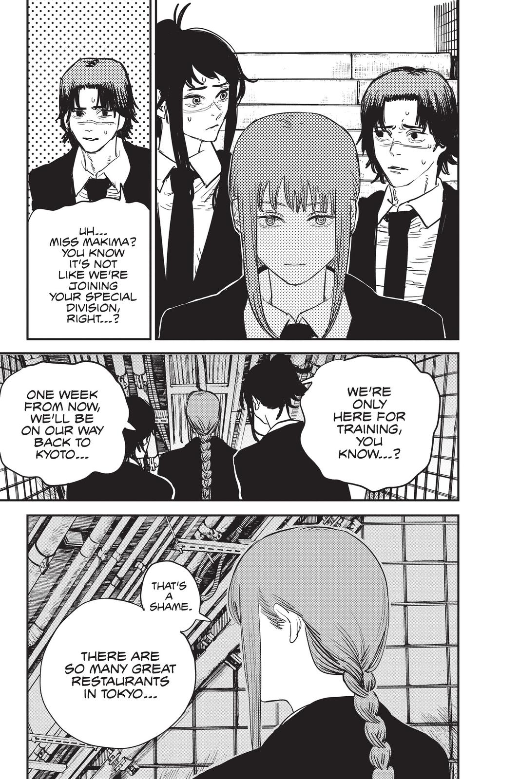 Chainsaw Man Manga Chapter 28 page 19 - Secrets & Lies scene