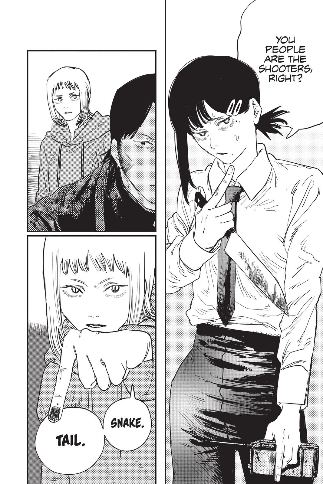 Chainsaw Man Manga Chapter 28 page 4 - Secrets & Lies scene