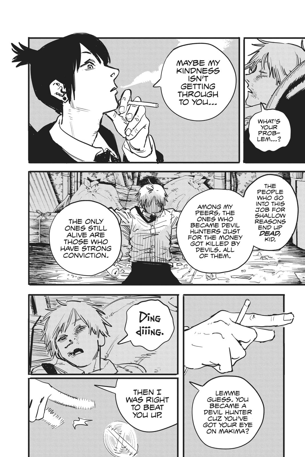 Chainsaw Man Manga Chapter 3 page 10 - Arrival in Tokyo scene