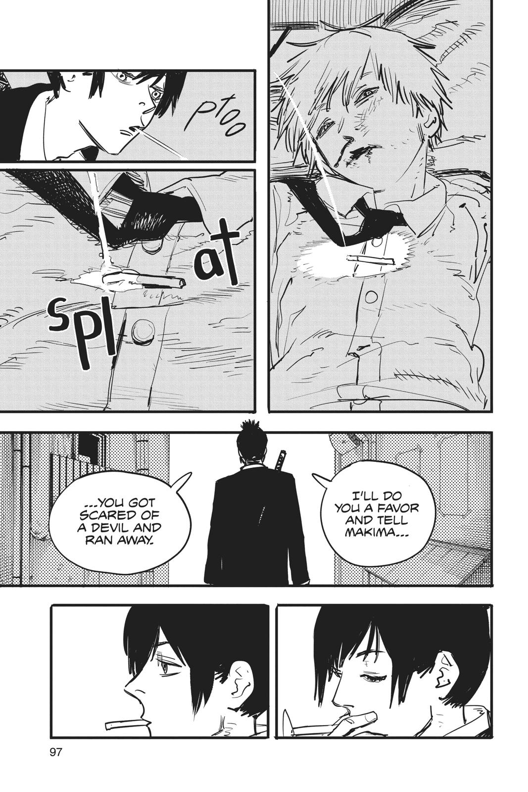 Chainsaw Man Manga Chapter 3 page 11 - Arrival in Tokyo scene