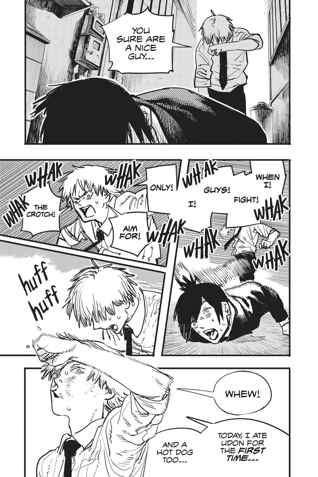 Chainsaw Man Manga Chapter 3 page 13 - Arrival in Tokyo scene