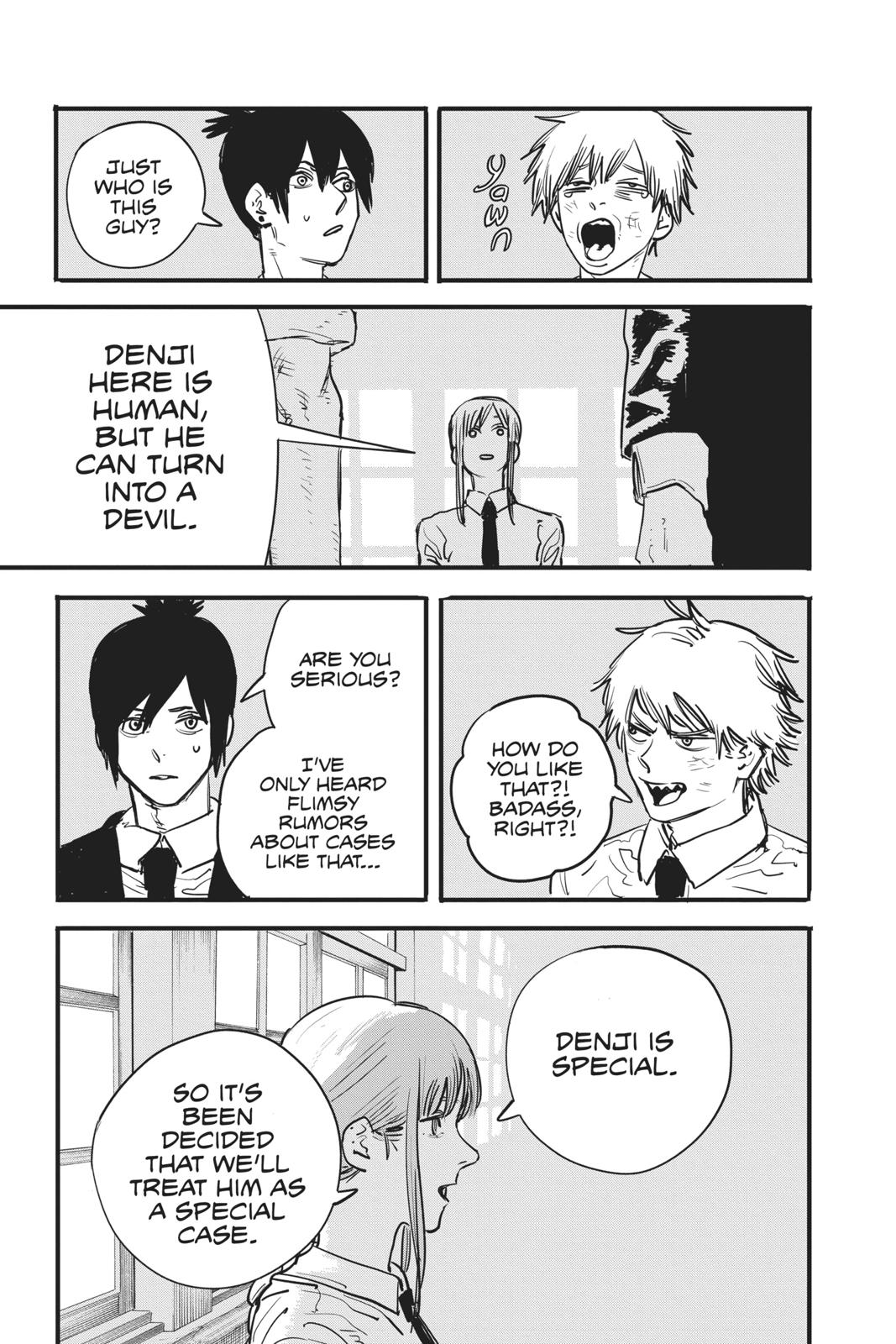 Chainsaw Man Manga Chapter 3 page 19 - Arrival in Tokyo scene