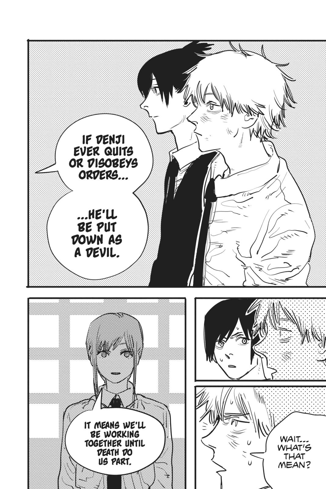 Chainsaw Man Manga Chapter 3 page 20 - Arrival in Tokyo scene