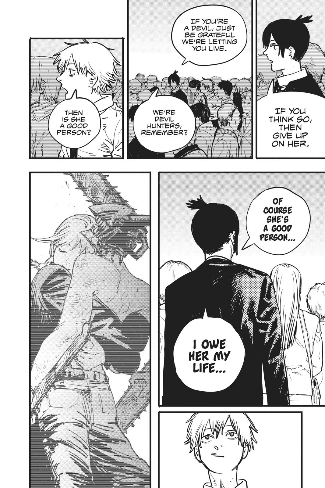 Chainsaw Man Manga Chapter 3 page 22 - Arrival in Tokyo scene