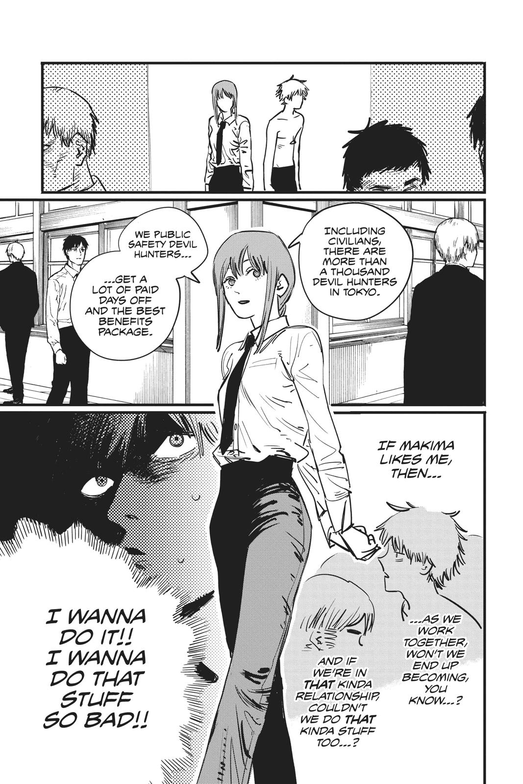 Chainsaw Man Manga Chapter 3 page 3 - Arrival in Tokyo scene
