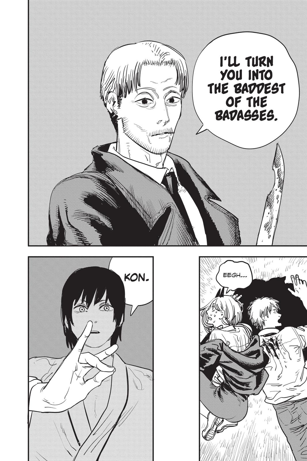 Chainsaw Man Manga Chapter 30 page 8 - Bruised & Battered scene