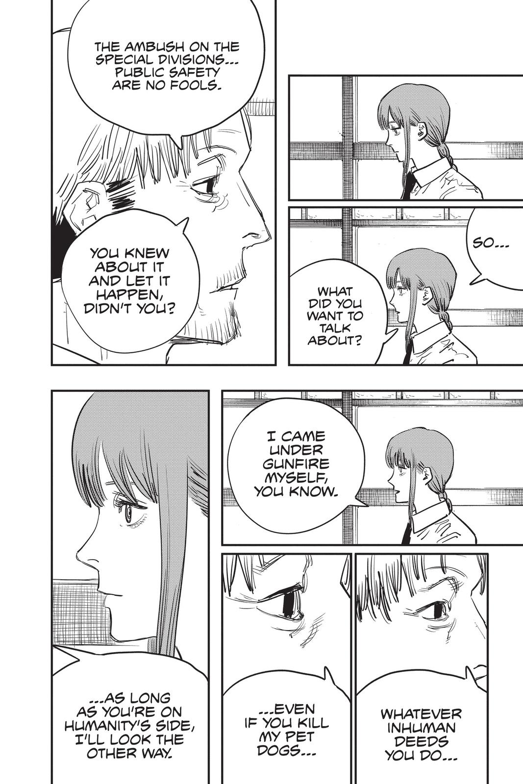 Chainsaw Man Manga Chapter 32 page 12 - Over and Over Again scene