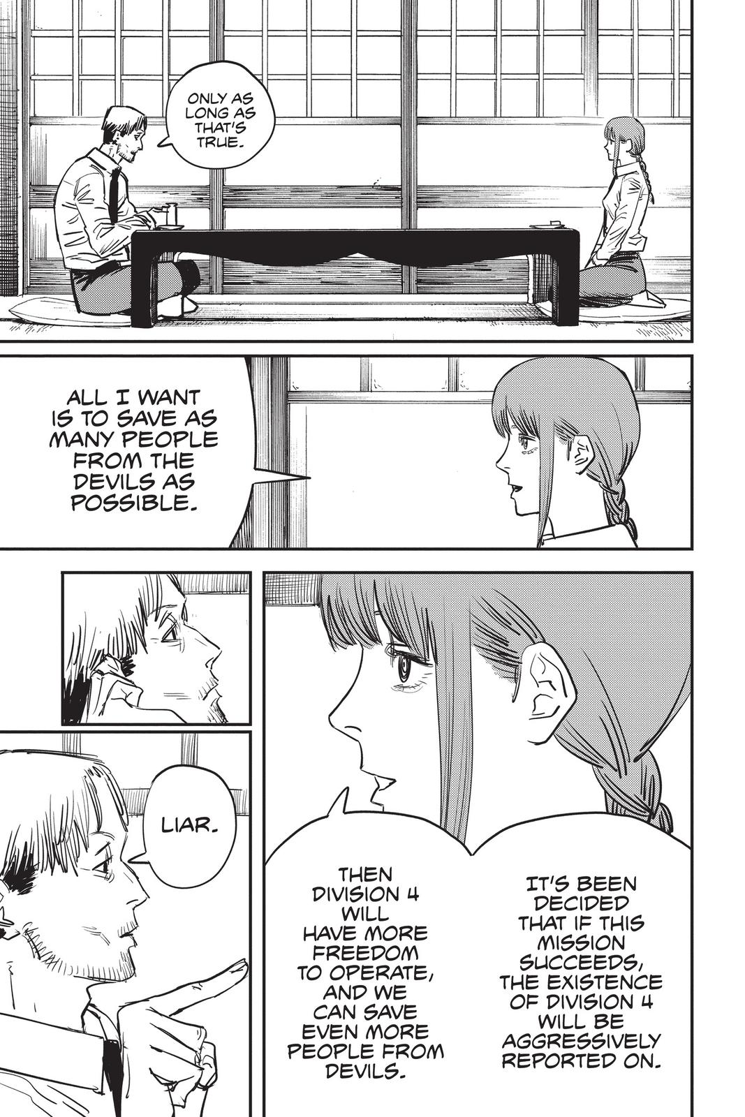 Chainsaw Man Manga Chapter 32 page 13 - Over and Over Again scene