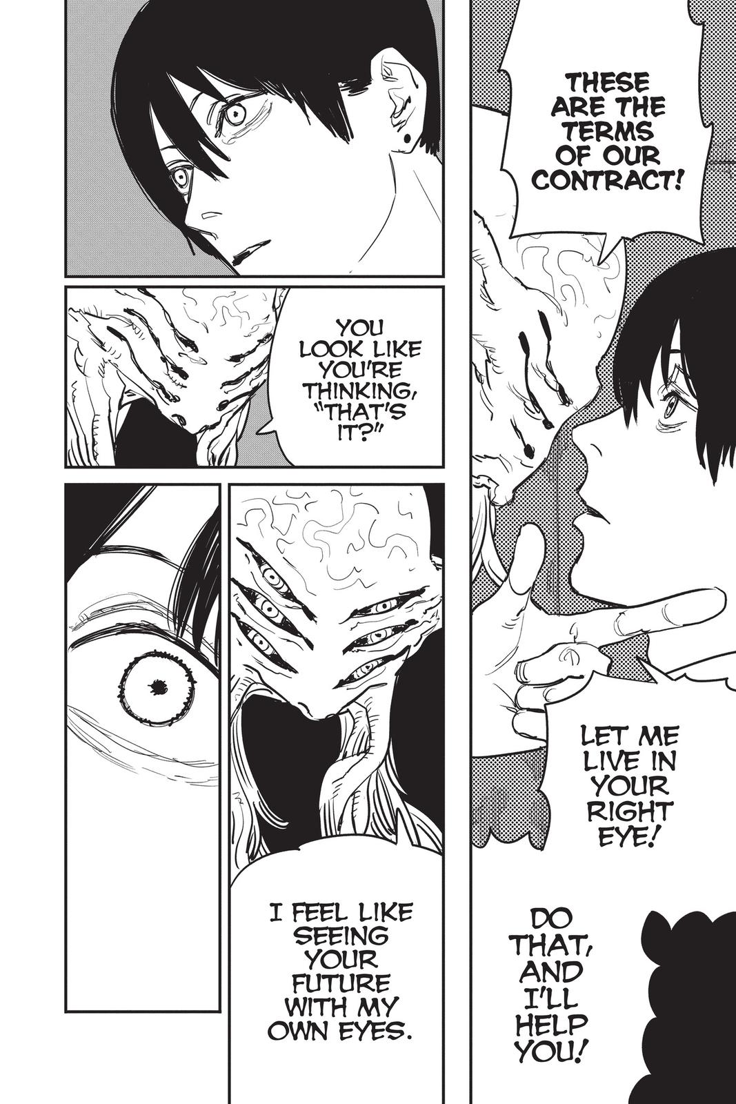 Chainsaw Man Manga Chapter 32 page 4 - Over and Over Again scene