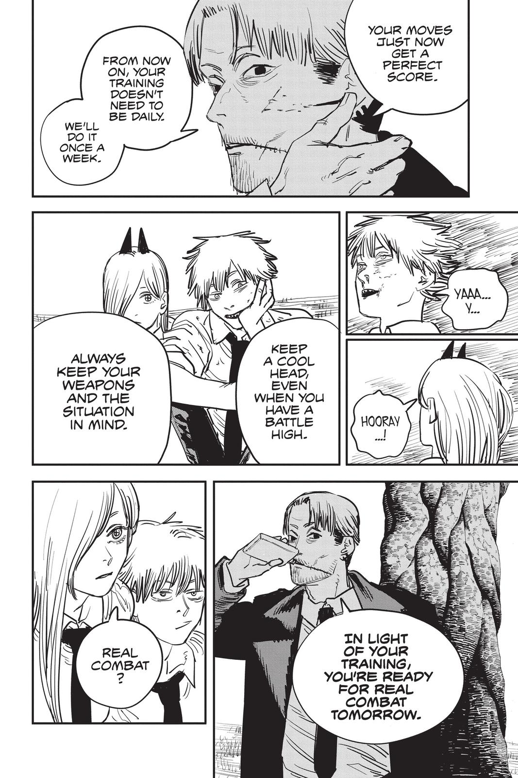 Chainsaw Man Manga Chapter 32 page 8 - Over and Over Again scene