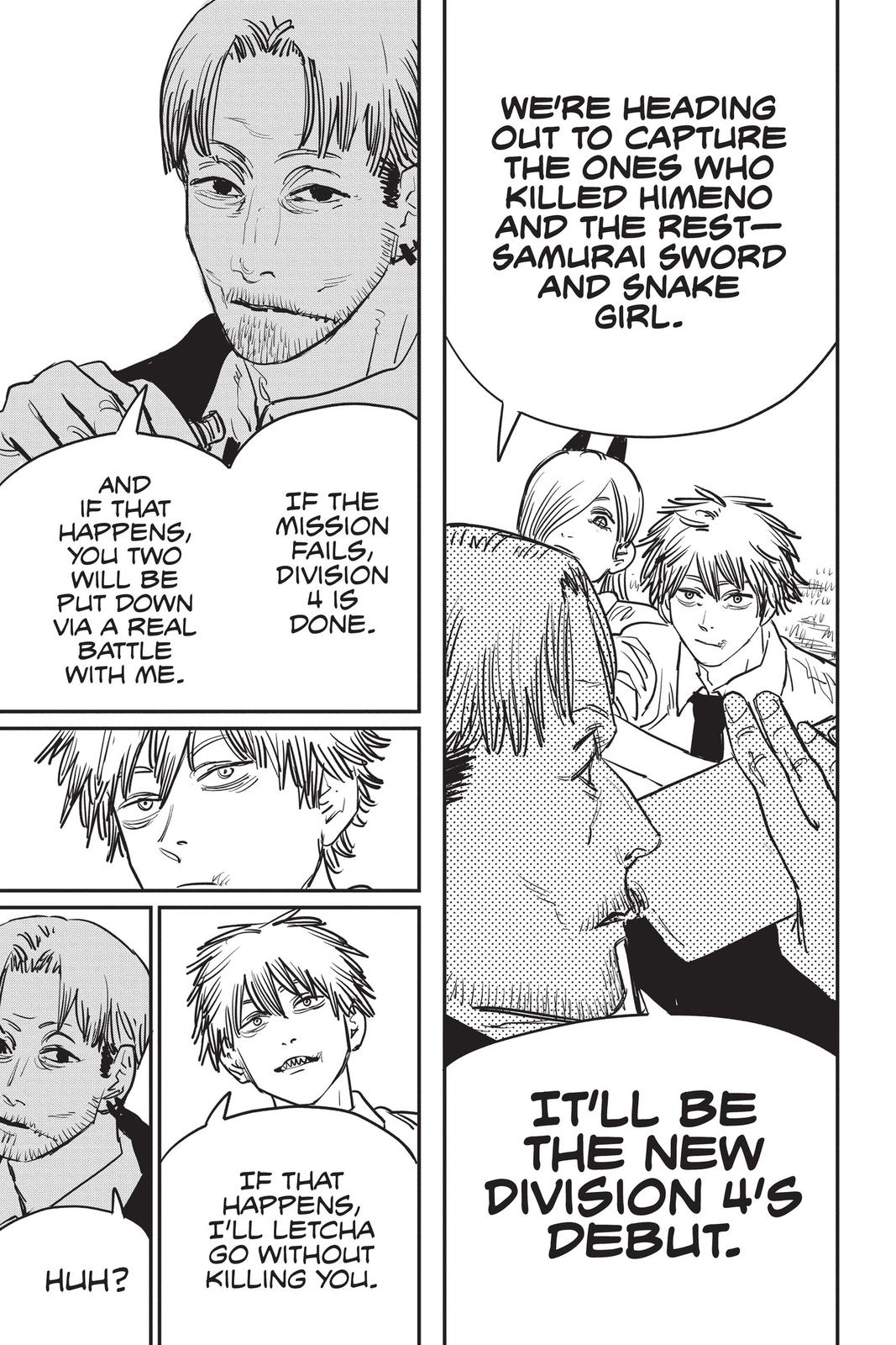 Chainsaw Man Manga Chapter 32 page 9 - Over and Over Again scene