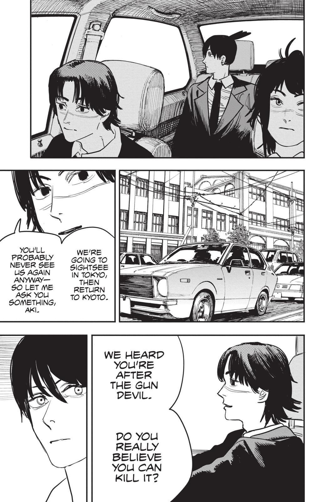 Chainsaw Man Manga Chapter 33 page 3 - Mission Start scene