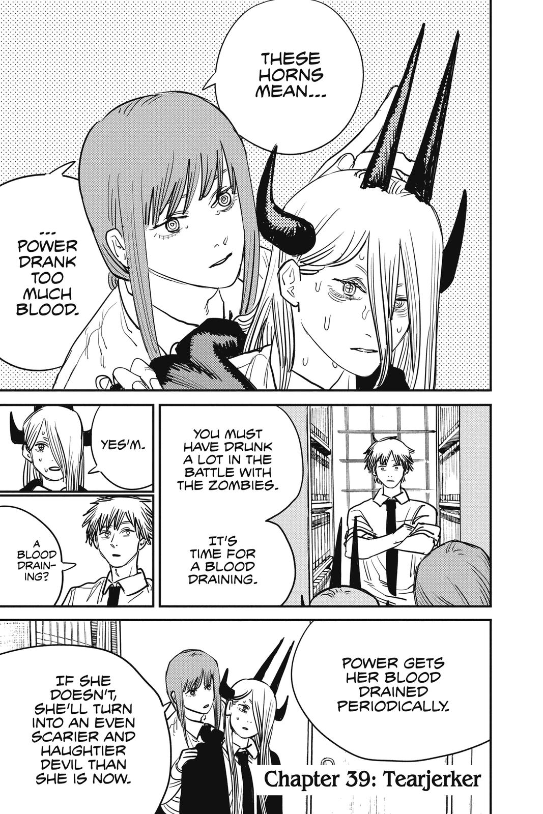 Chainsaw Man Manga Chapter 39 page 1 - Tearjerker scene