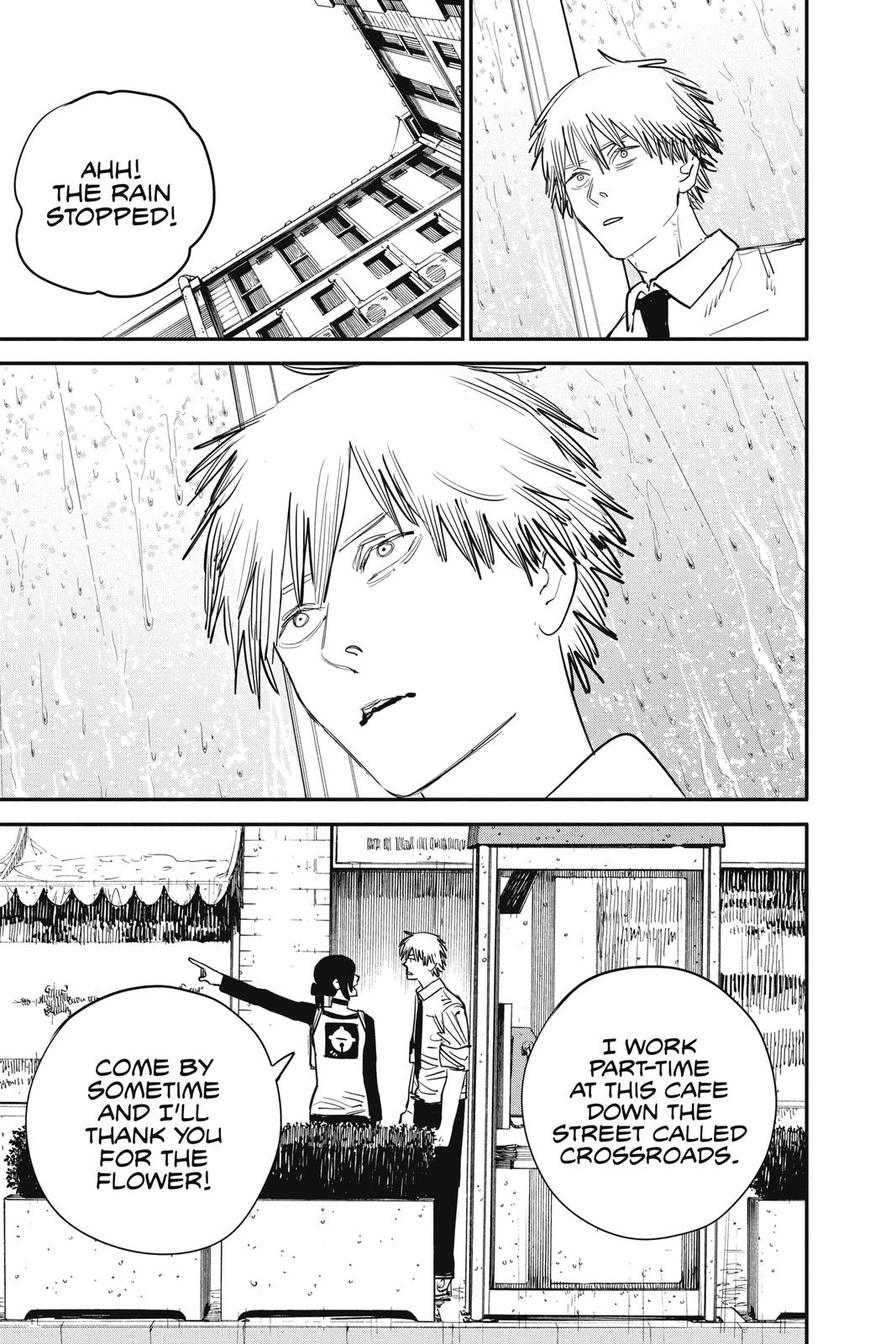 Chainsaw Man Manga Chapter 40 page 11 - Love, Flower, Chainsaw scene