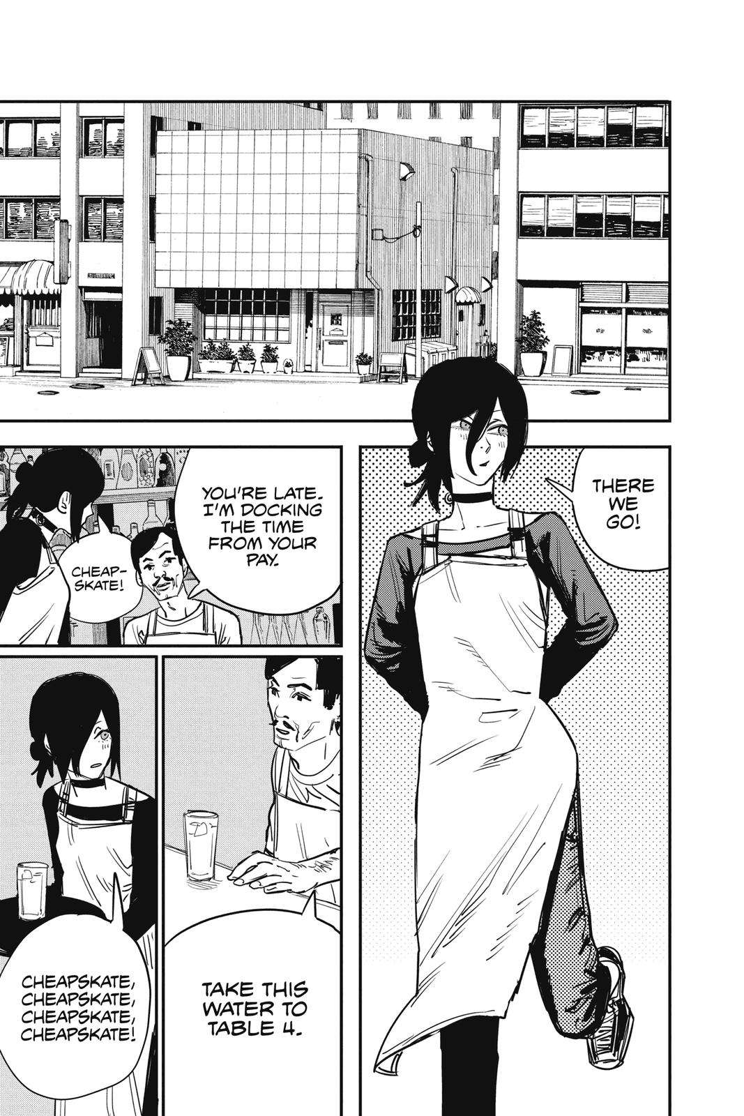 Chainsaw Man Manga Chapter 40 page 13 - Love, Flower, Chainsaw scene