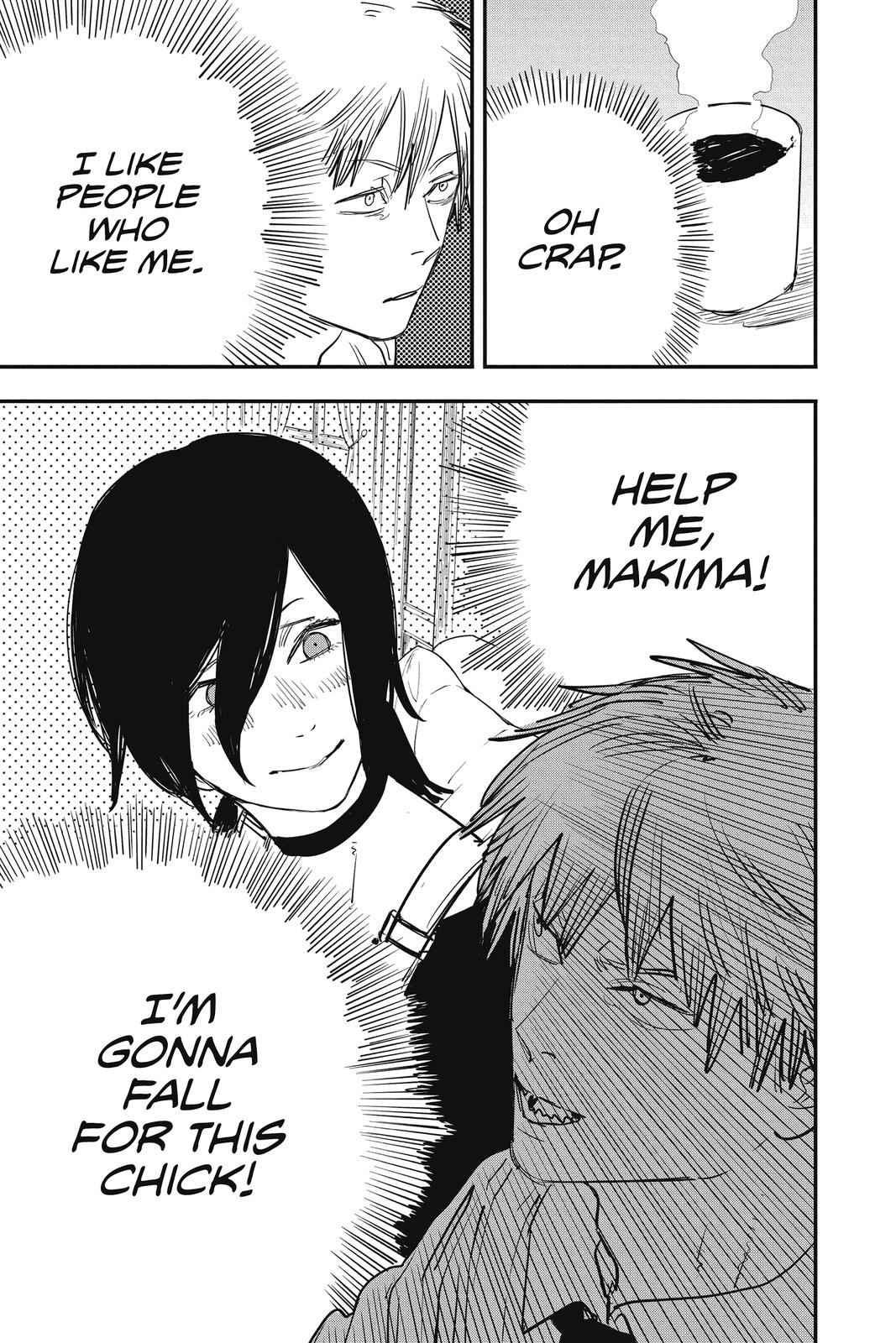 Chainsaw Man Manga Chapter 40 page 19 - Love, Flower, Chainsaw scene