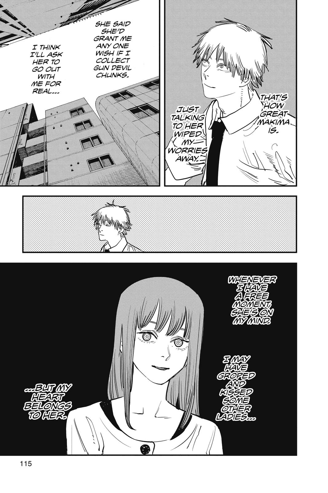 Chainsaw Man Manga Chapter 40 page 3 - Love, Flower, Chainsaw scene