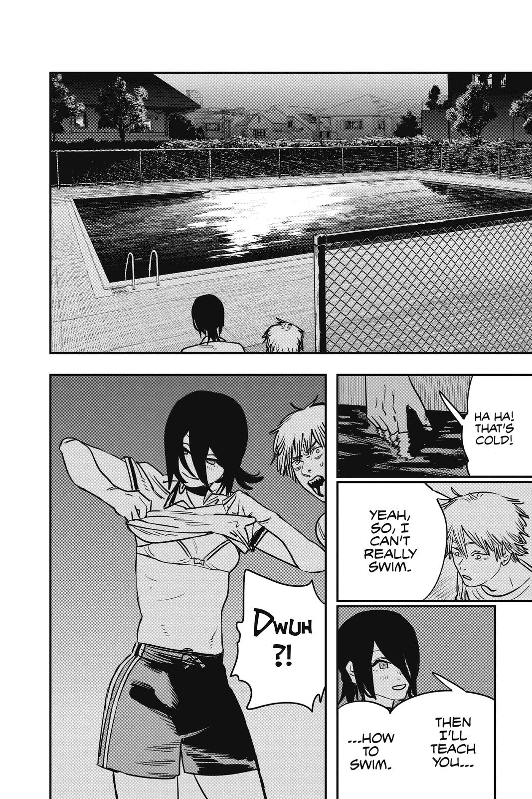 Chainsaw Man Manga Chapter 42 page 6 - Teach Me How To Swim scene