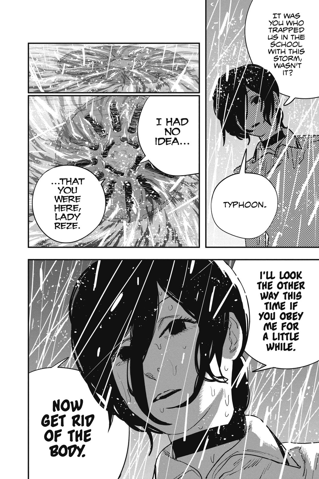 Chainsaw Man Manga Chapter 43 page 15 - Jane Fell Asleep in the Church scene