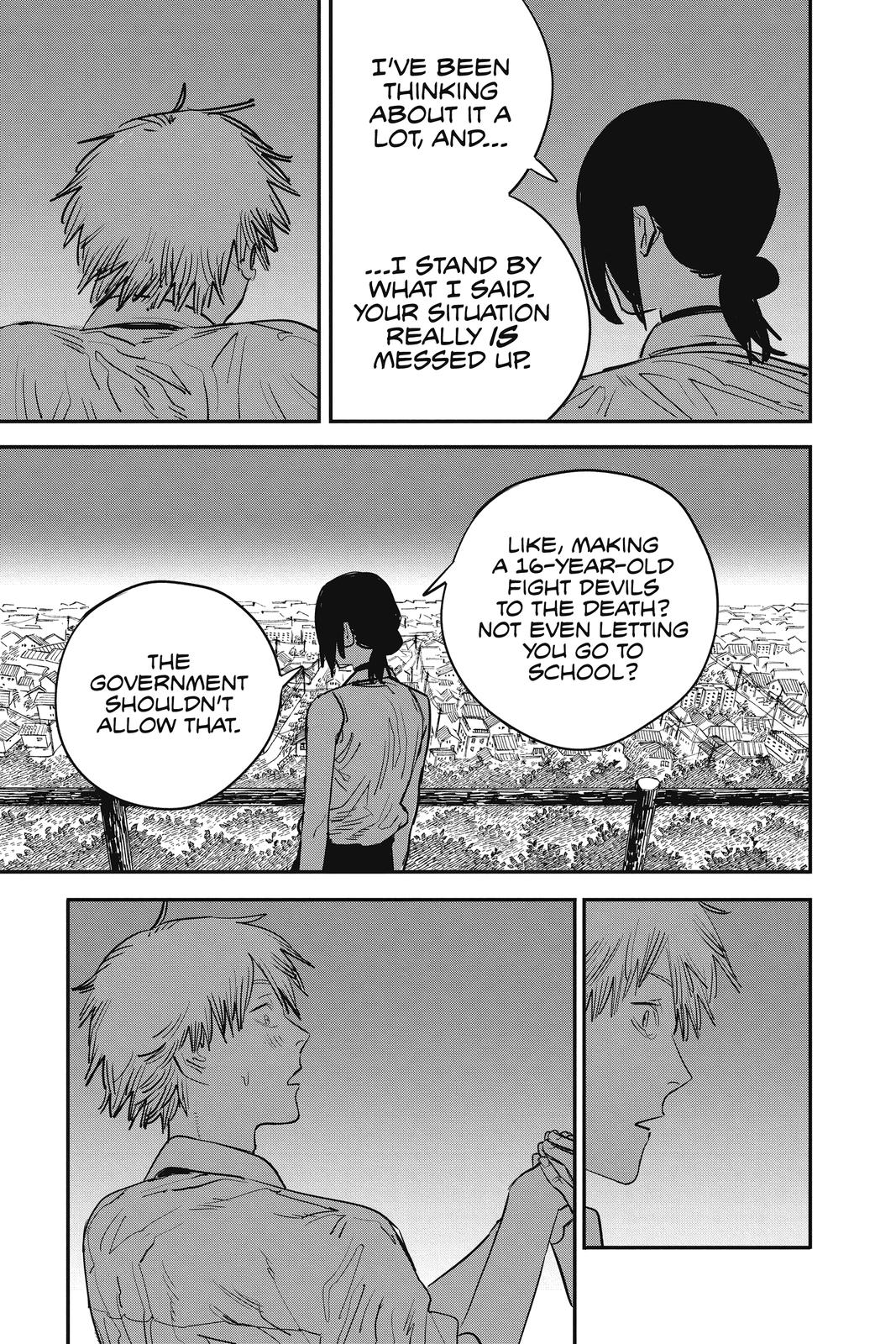 Chainsaw Man Manga Chapter 43 page 20 - Jane Fell Asleep in the Church scene