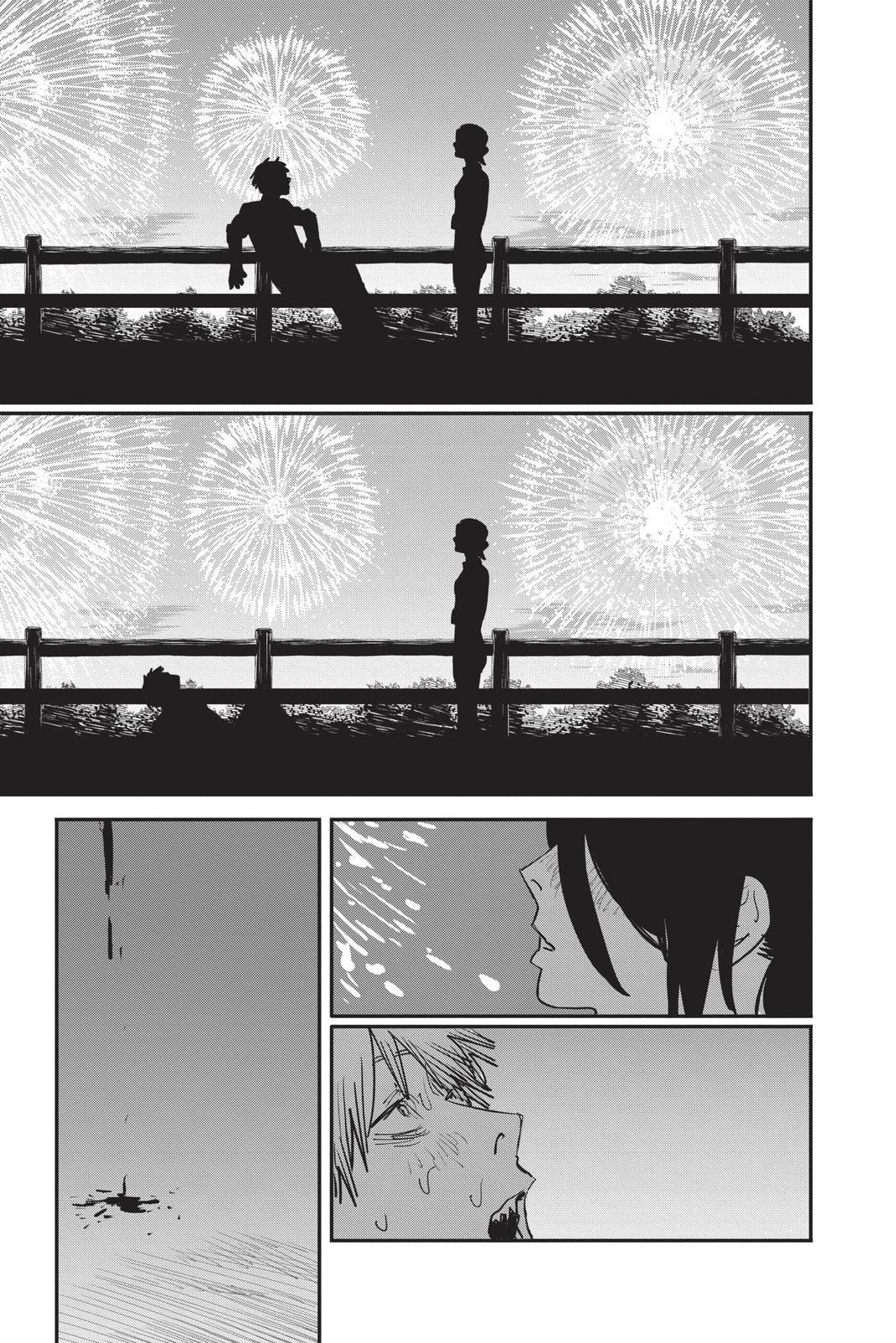 Chainsaw Man Manga Chapter 44 page 13 - Boom Boom Boom scene