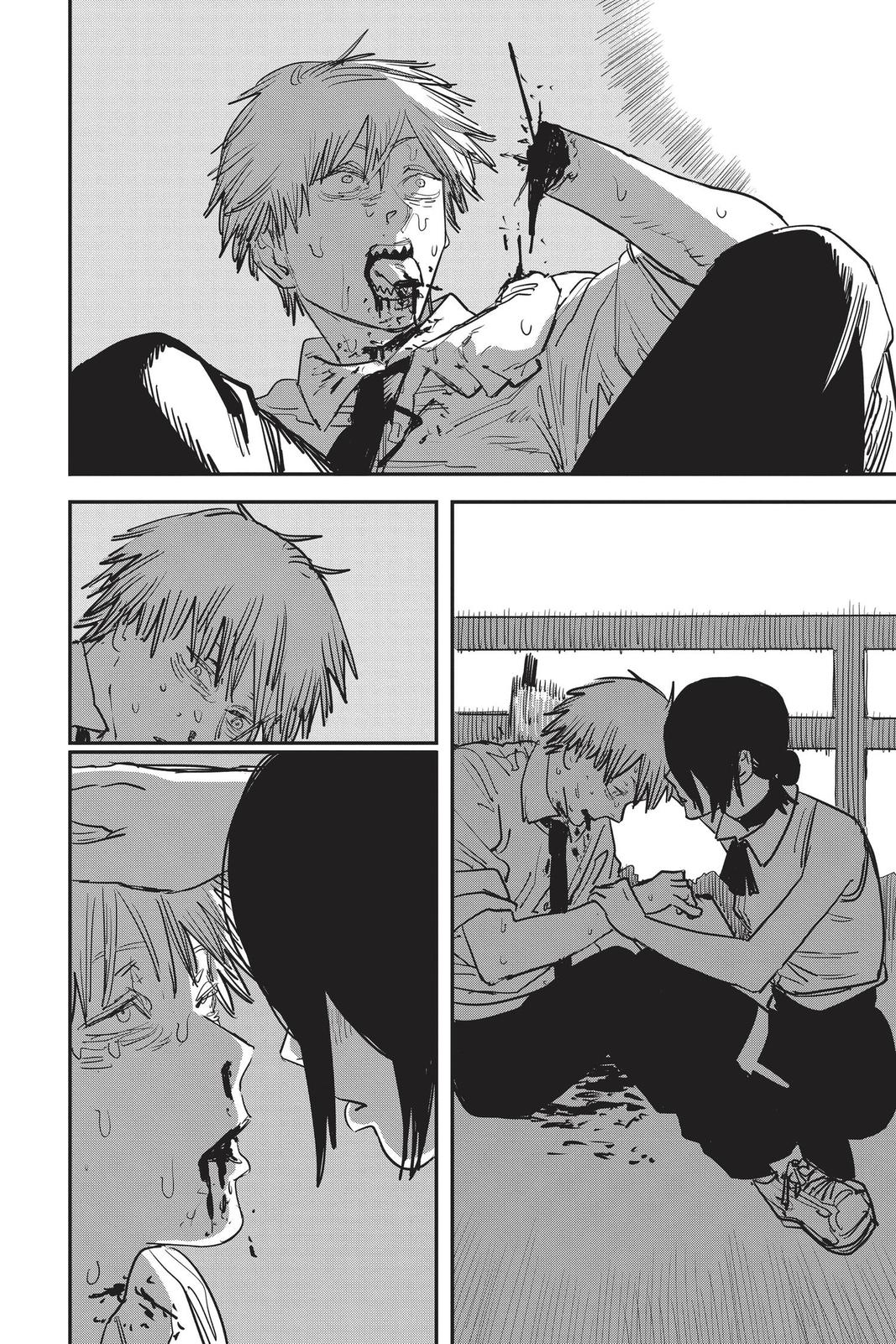 Chainsaw Man Manga Chapter 44 page 16 - Boom Boom Boom scene