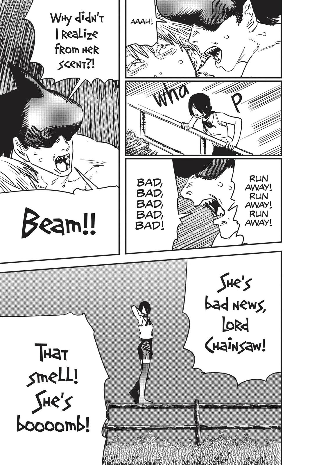 Chainsaw Man Manga Chapter 44 page 19 - Boom Boom Boom scene