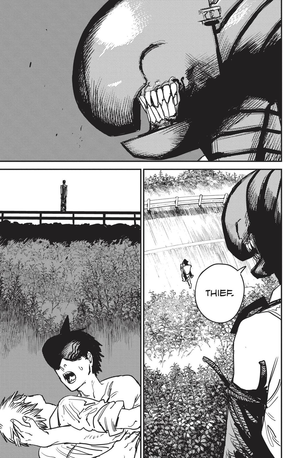 Chainsaw Man Manga Chapter 44 page 23 - Boom Boom Boom scene