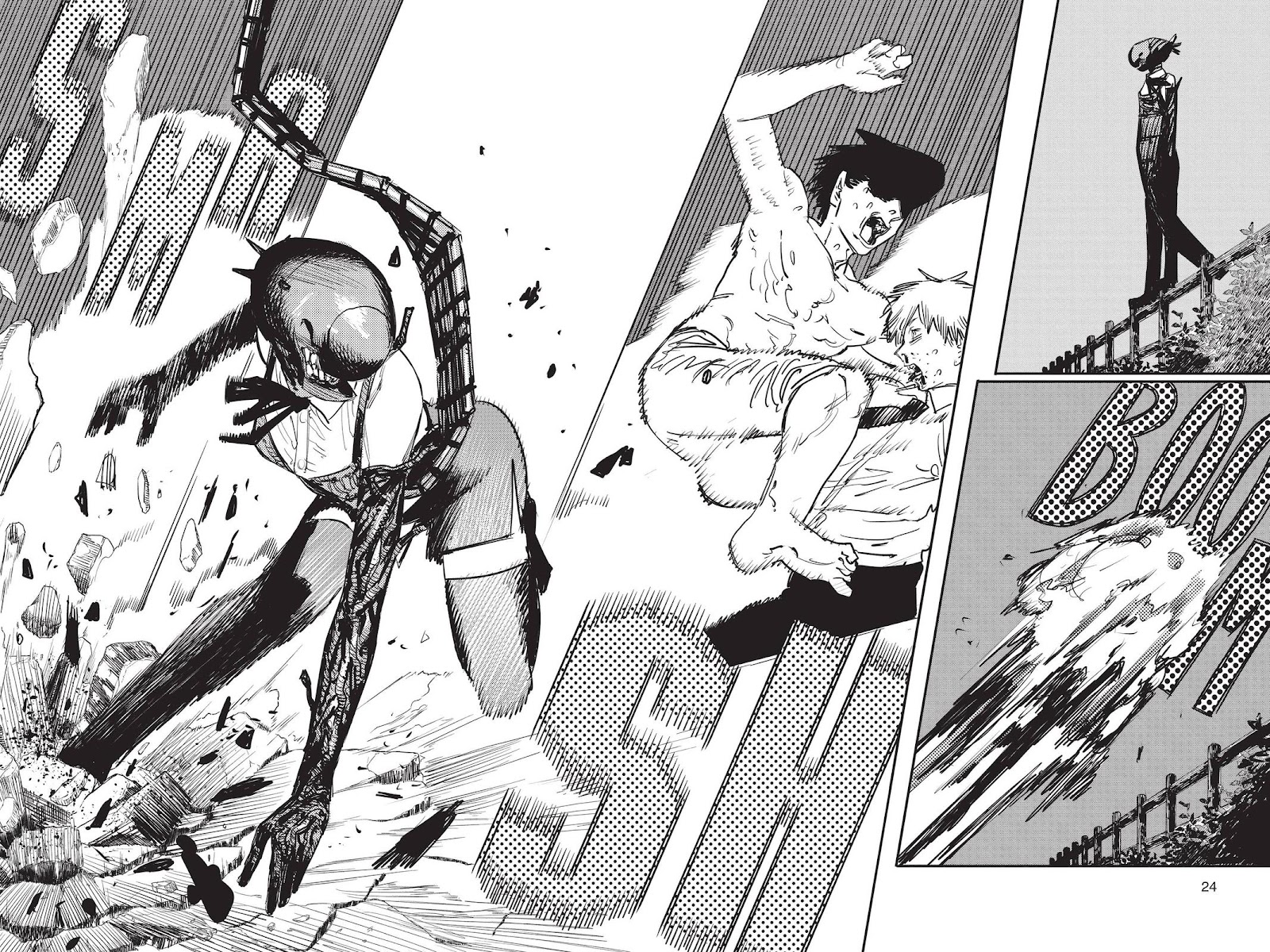 Chainsaw Man Manga Chapter 44 page 24 - Boom Boom Boom scene