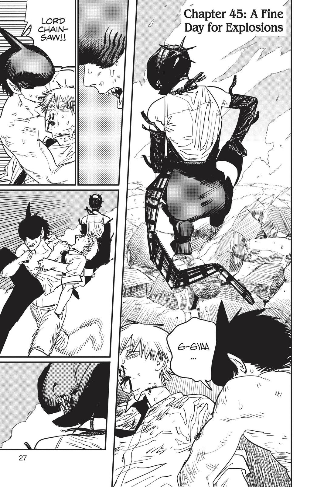 Chainsaw Man Manga Chapter 45 page 1 - A Fine Day For Explosions scene