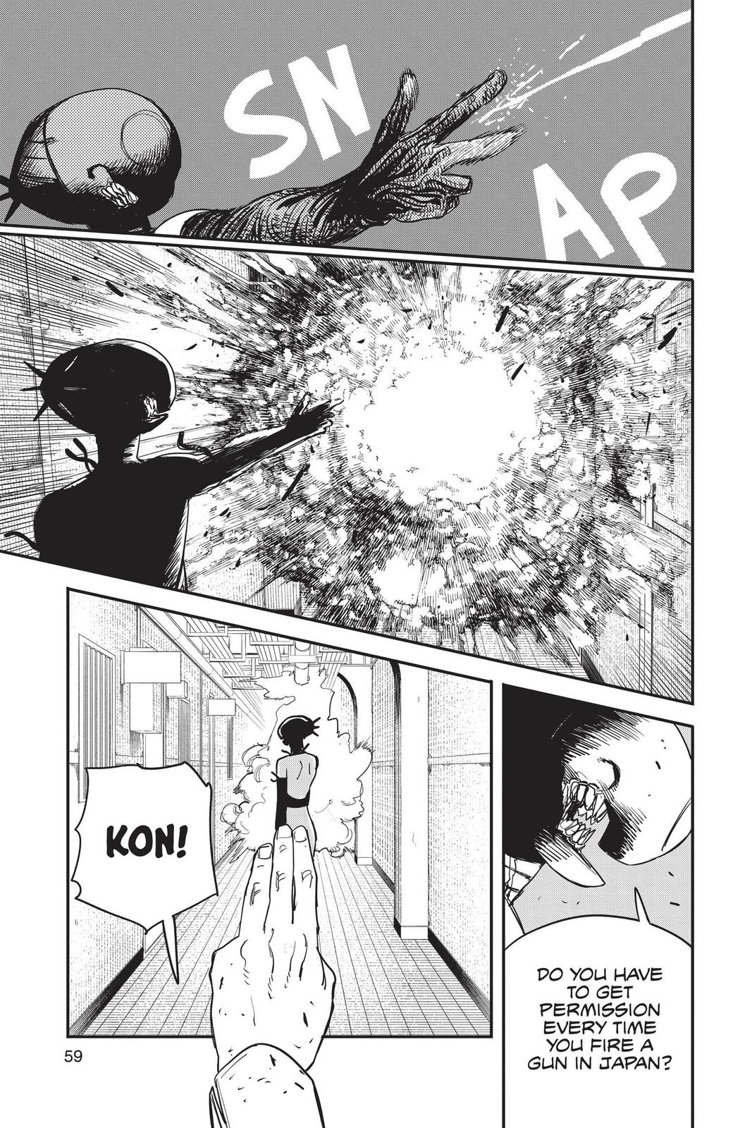 Chainsaw Man Manga Chapter 46 page 13 - Massacre Melody scene