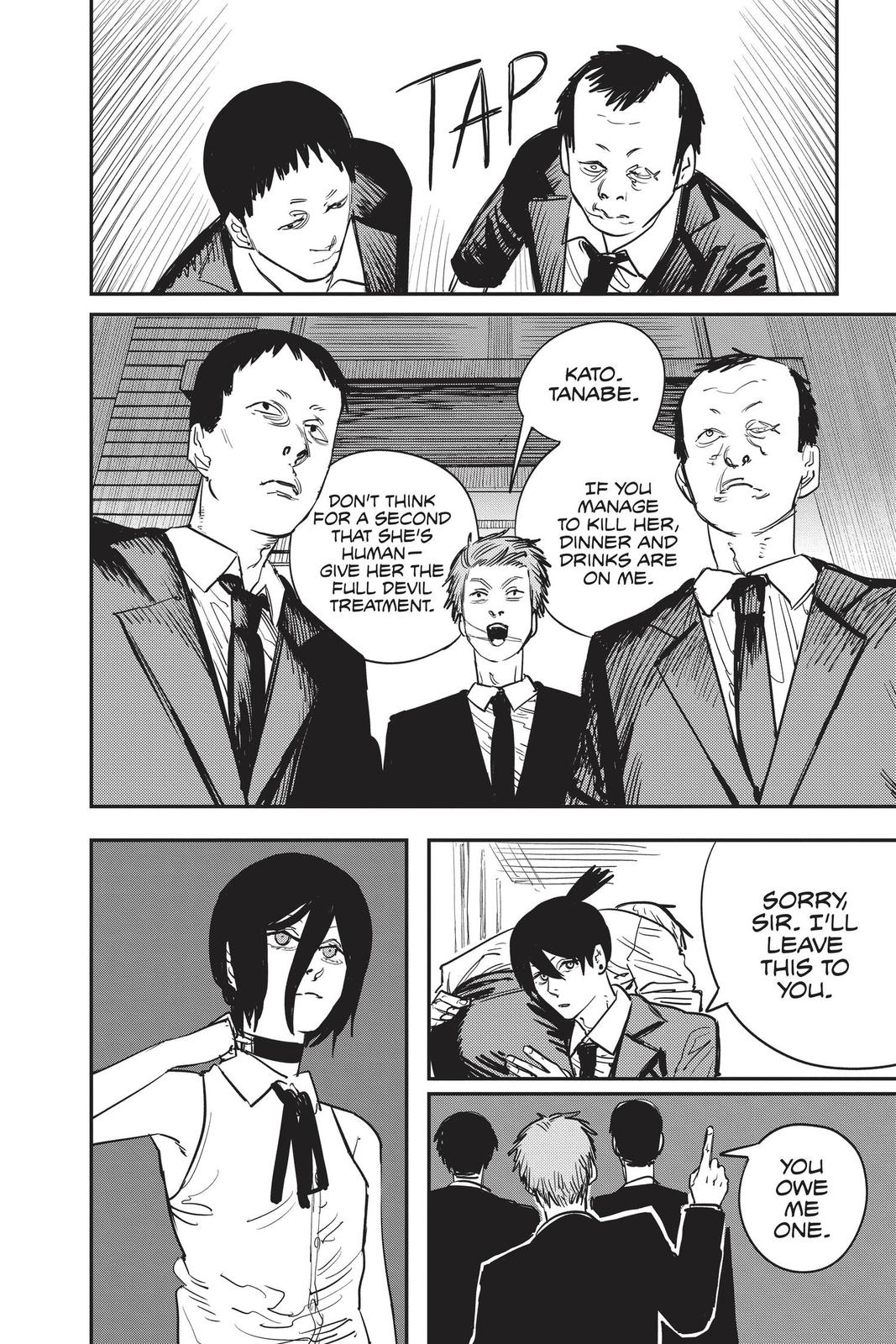 Chainsaw Man Manga Chapter 46 page 2 - Massacre Melody scene