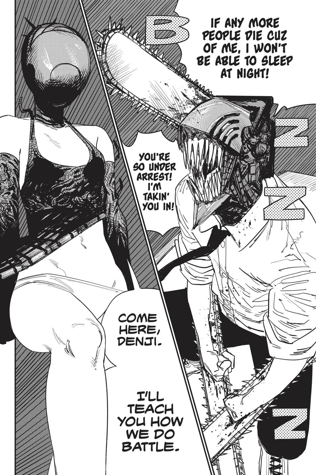 Chainsaw Man Manga Chapter 47 page 18 - Luck with Women scene