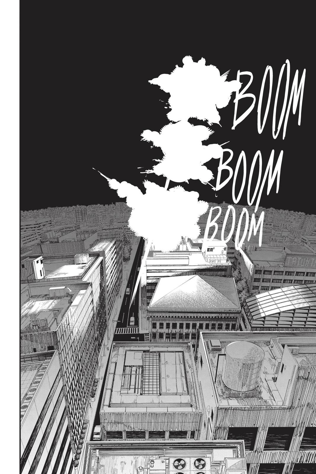 Chainsaw Man Manga Chapter 48 page 10 - Kaboom Kaboom Kaboom scene