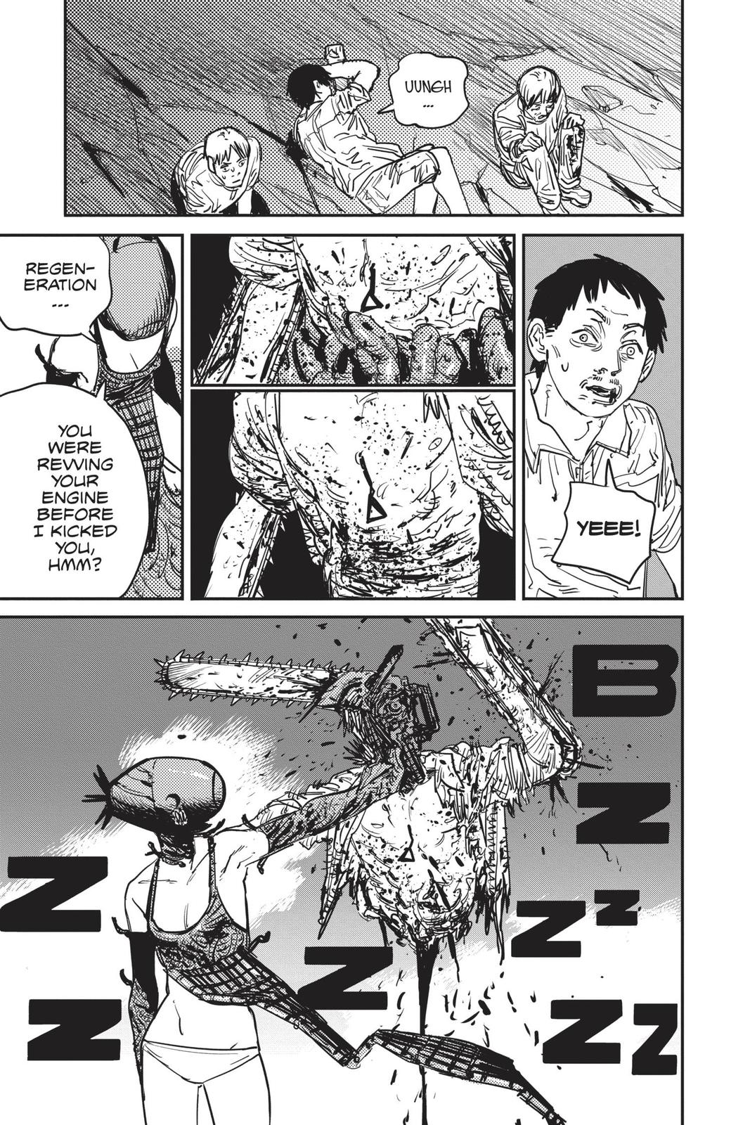 Chainsaw Man Manga Chapter 48 page 13 - Kaboom Kaboom Kaboom scene