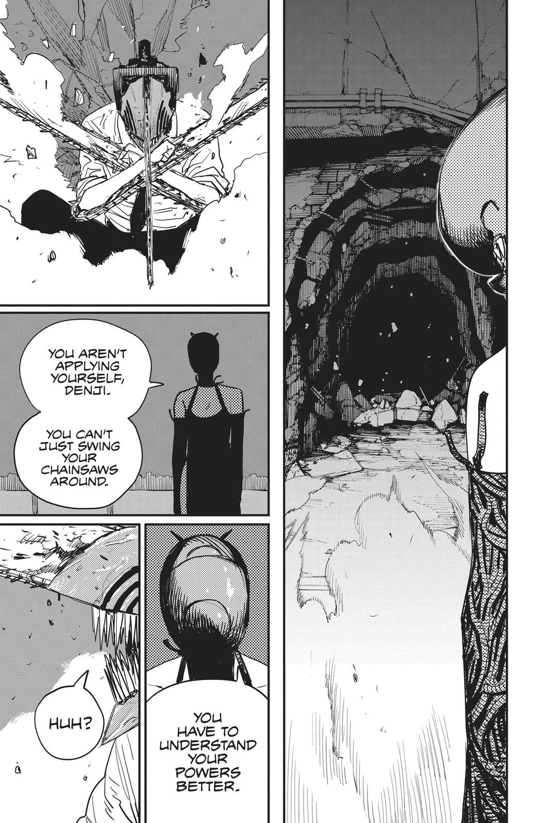 Chainsaw Man Manga Chapter 48 page 3 - Kaboom Kaboom Kaboom scene