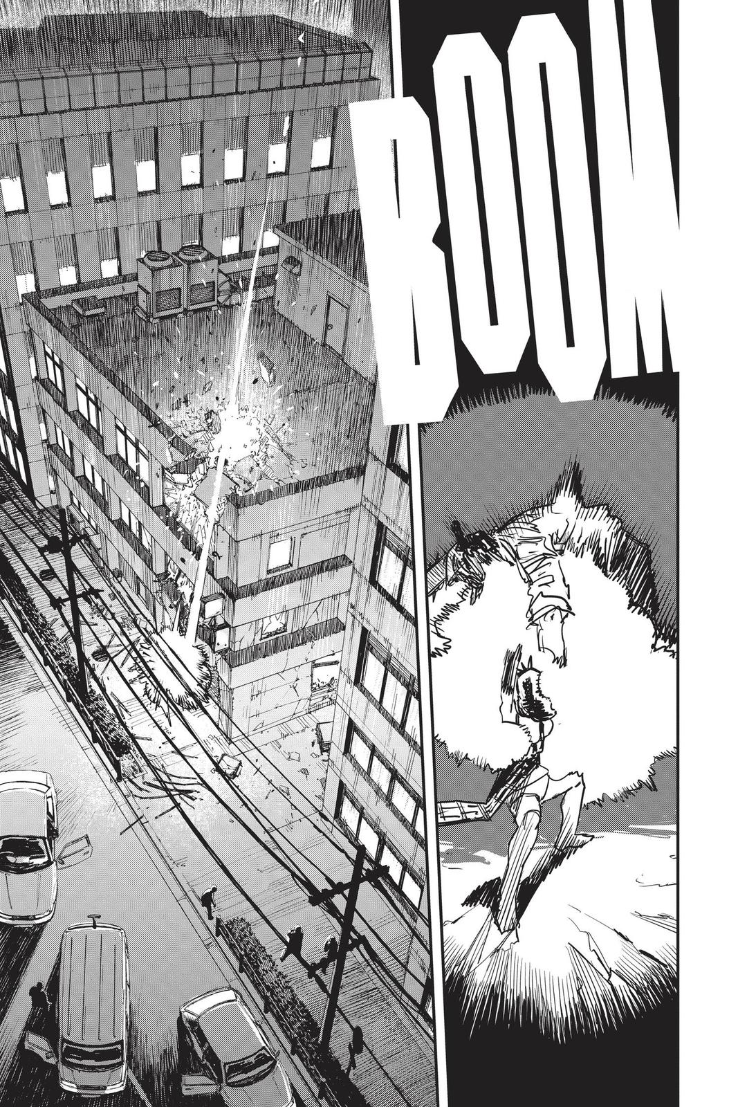 Chainsaw Man Manga Chapter 48 page 7 - Kaboom Kaboom Kaboom scene