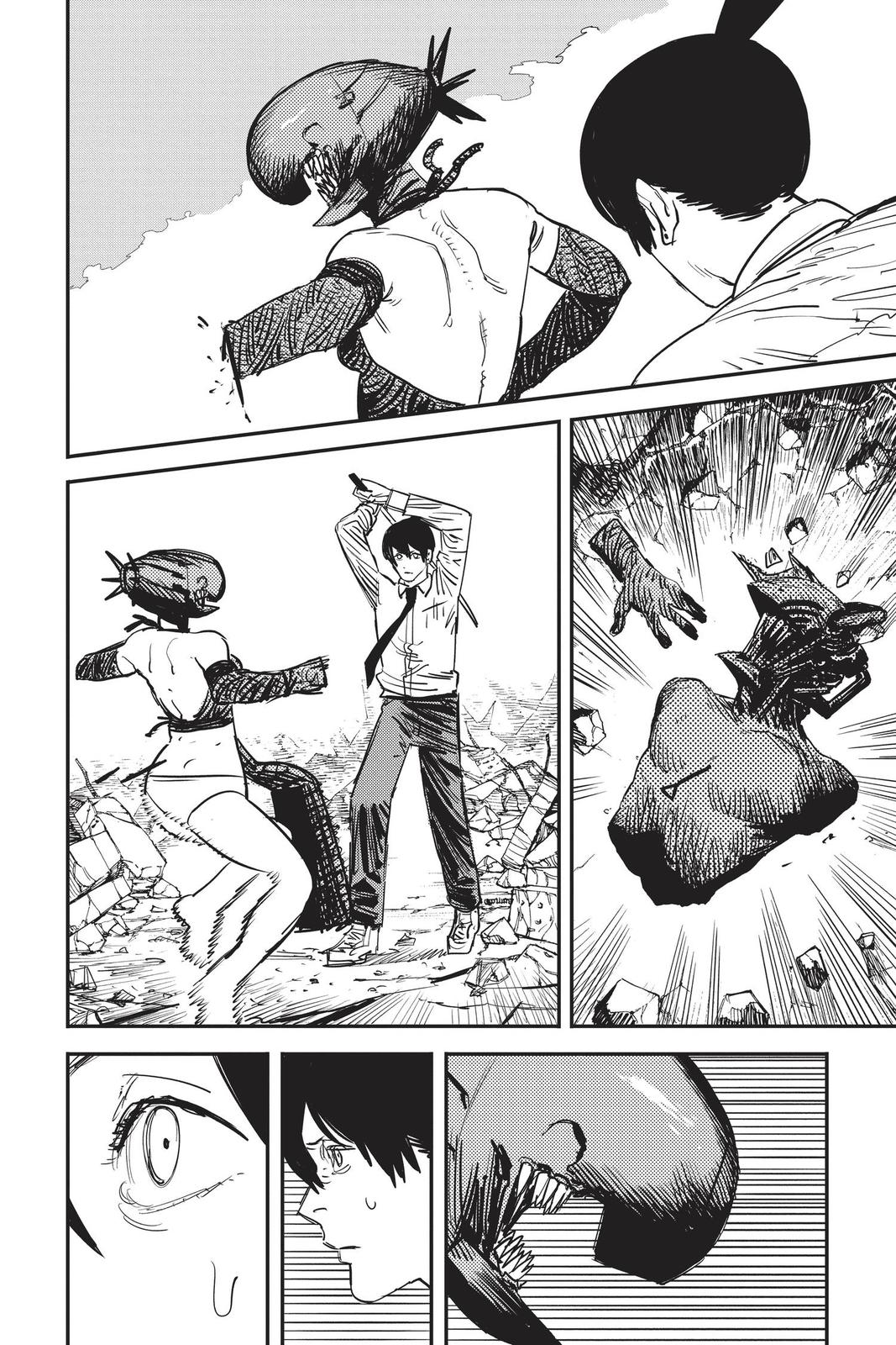 Chainsaw Man Manga Chapter 49 page 2 - Shark Hurricane scene