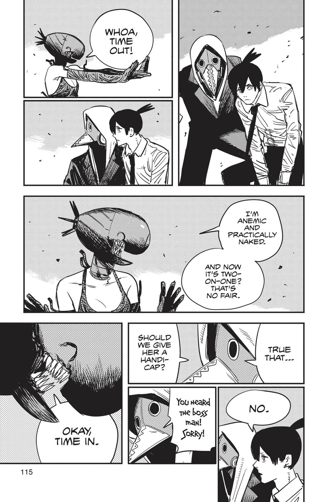 Chainsaw Man Manga Chapter 49 page 7 - Shark Hurricane scene