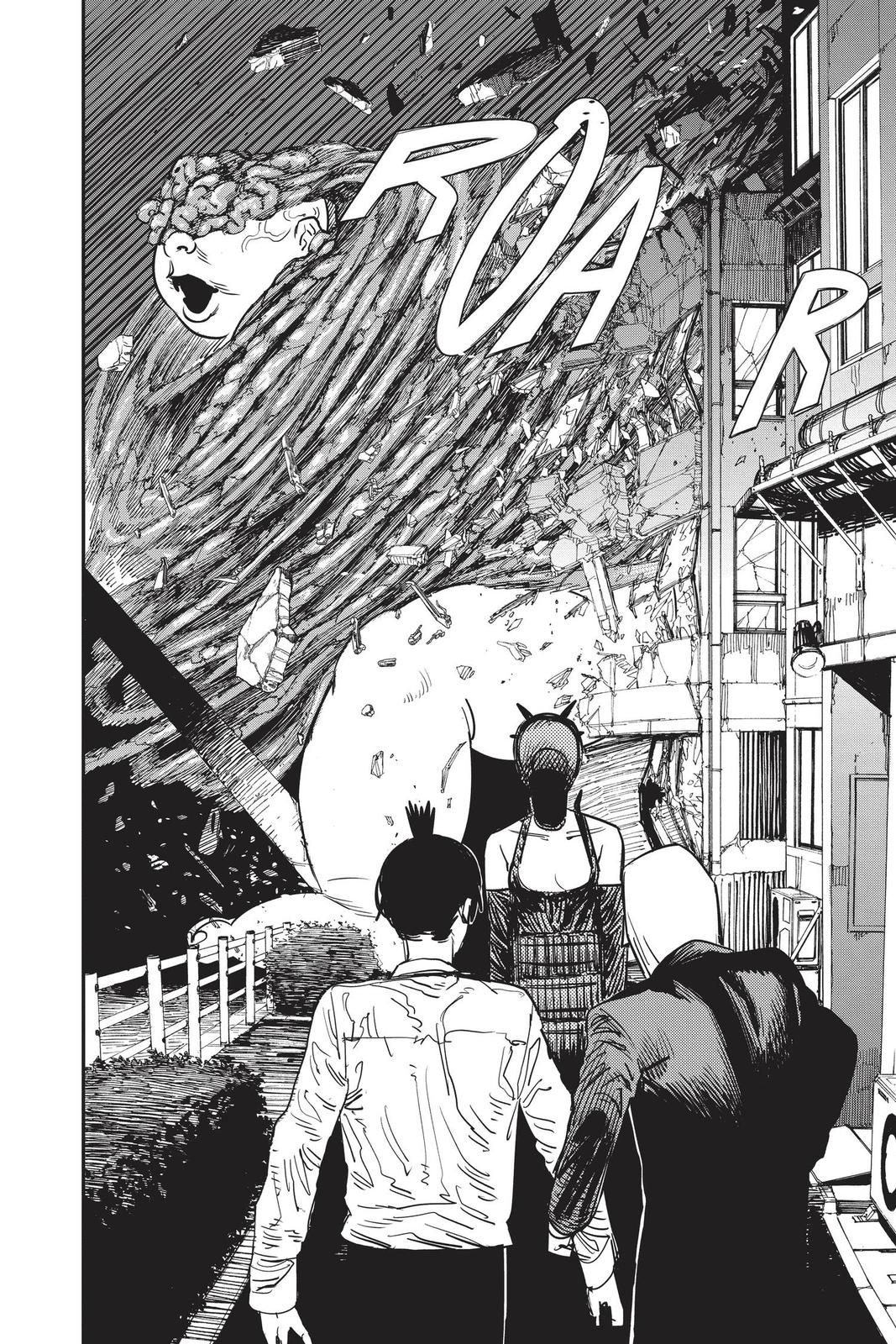 Chainsaw Man Manga Chapter 49 page 8 - Shark Hurricane scene