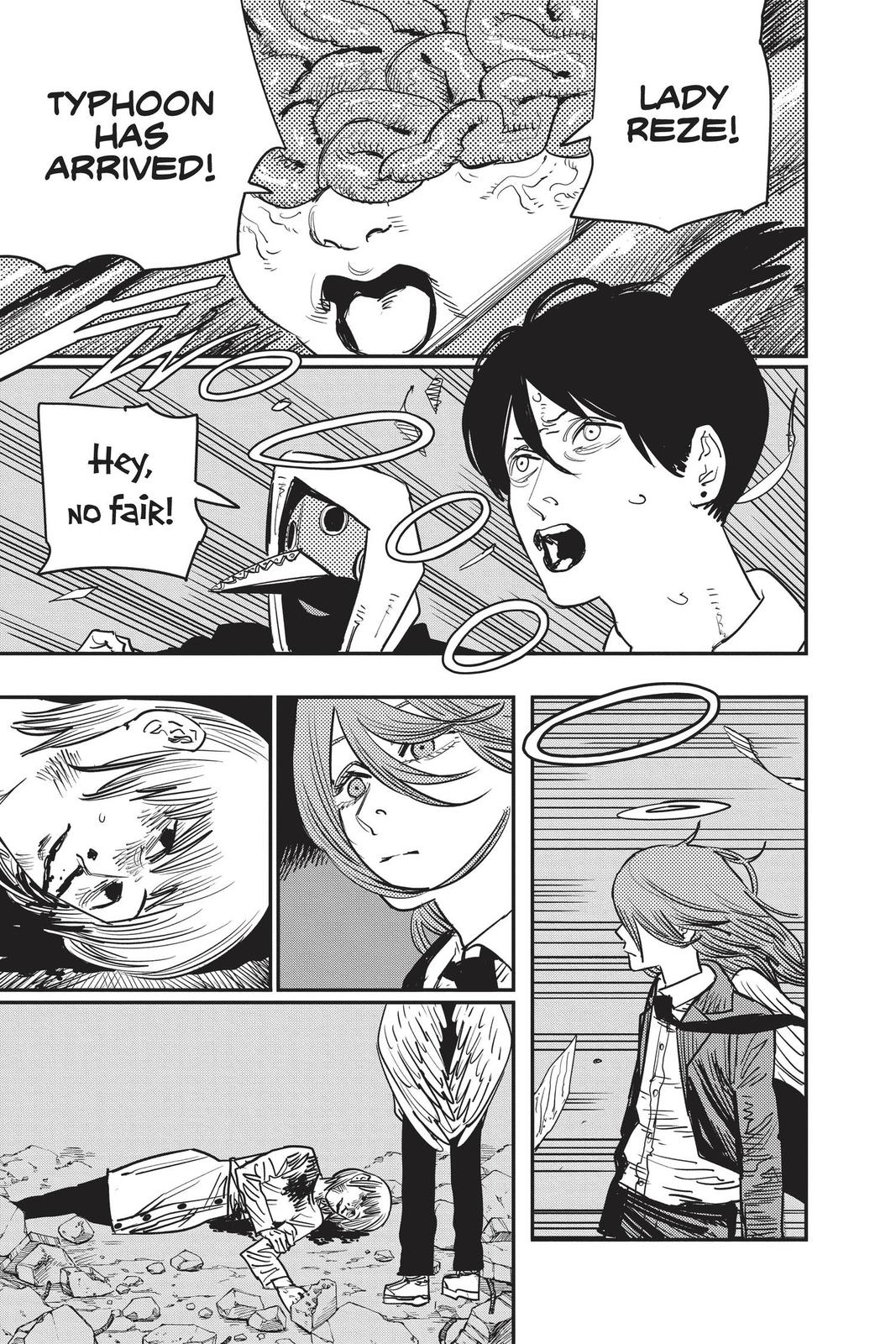 Chainsaw Man Manga Chapter 49 page 9 - Shark Hurricane scene