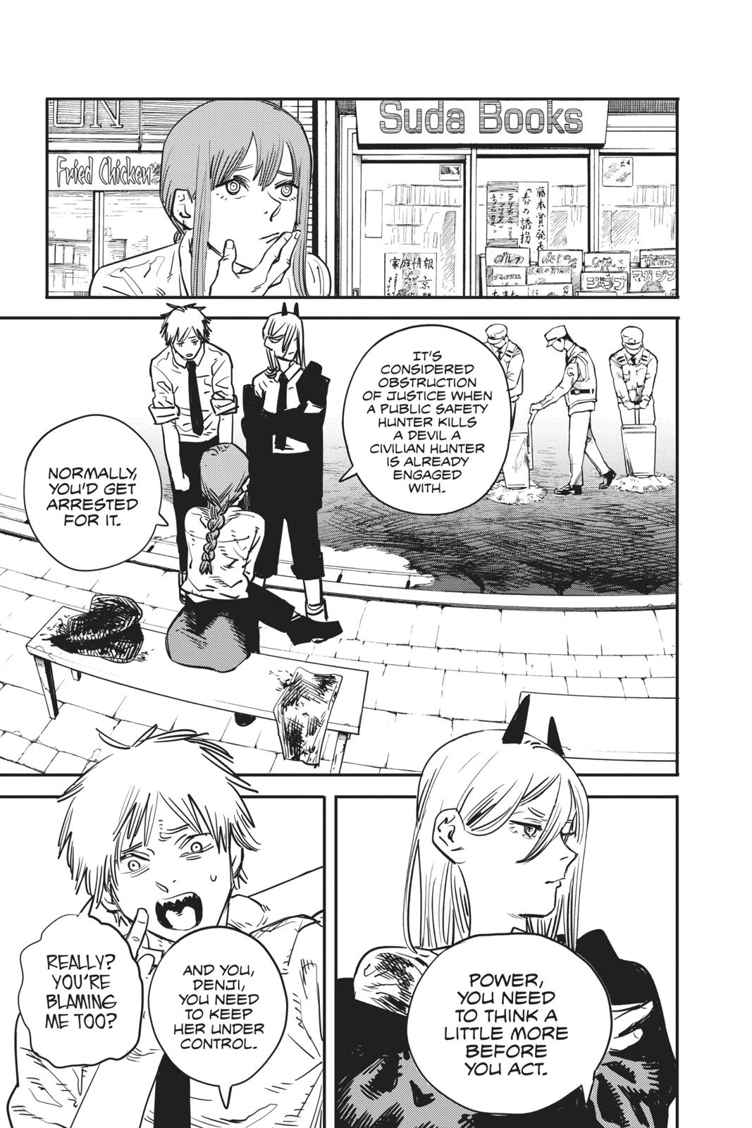 Chainsaw Man Manga Chapter 5 page 11 - A Way to Touch Some Boobs scene